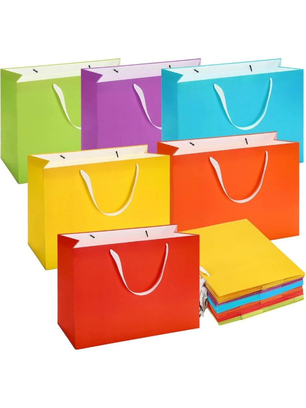 Extra Large Gift Bags with Handles - 24 Pcs, 16x6x12 Inches, Perfect for Parties